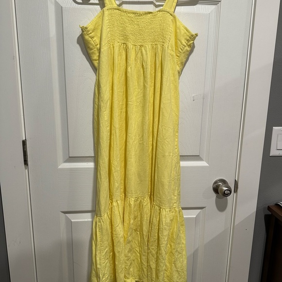 Oliver bonas yellow tiered dress Size 12 - Picture 5 of 8